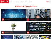 Tablet Screenshot of eccos.com.hr